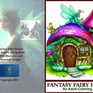 Libro da colorare per adulti "Case delle fate -  Magical Fairy Homes"